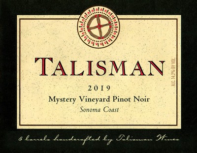 2019 Mystery Vineyard Pinot Noir, Sonoma Coast